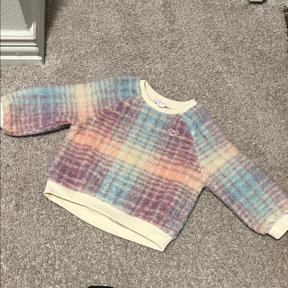 Toddler Plaid Multicolor Sweater
